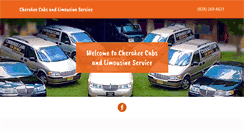 Desktop Screenshot of cherokeecabs.com